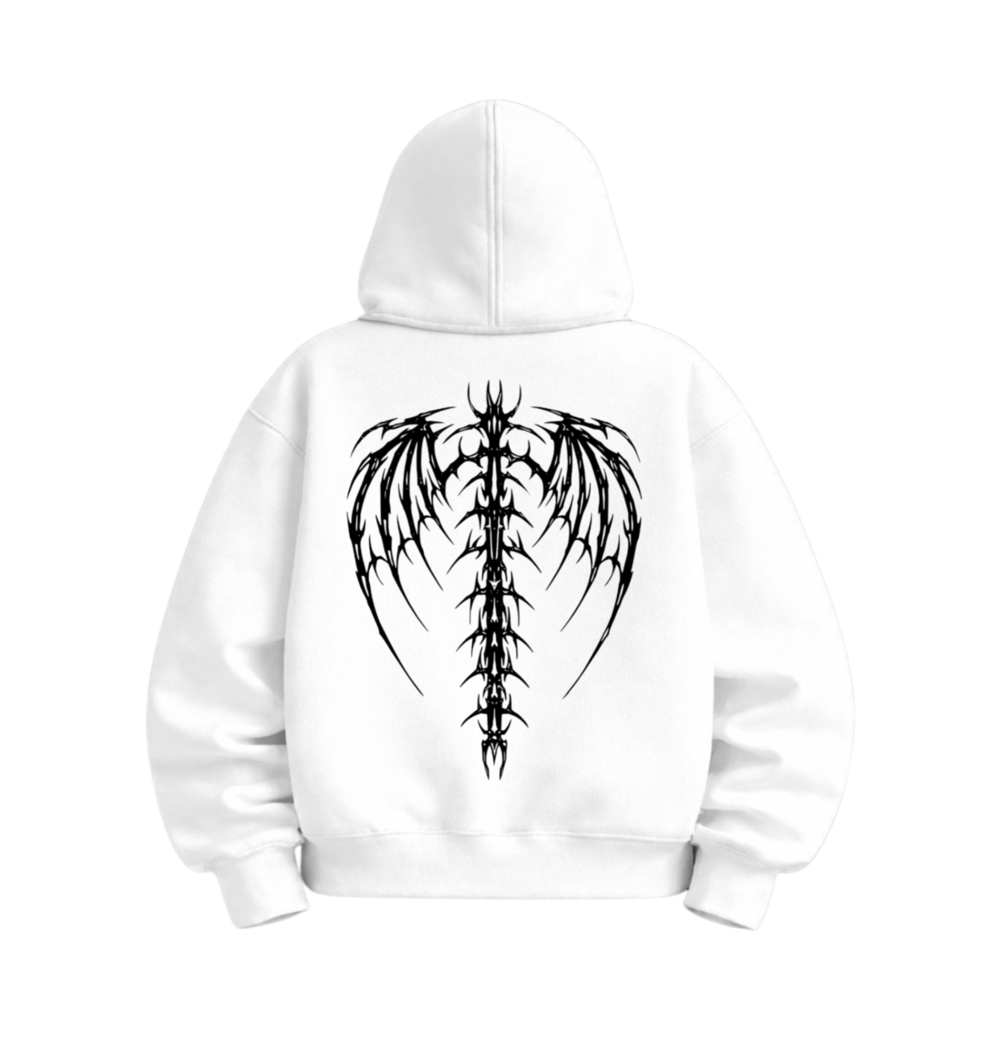 HOODIE LETTERING WHITE