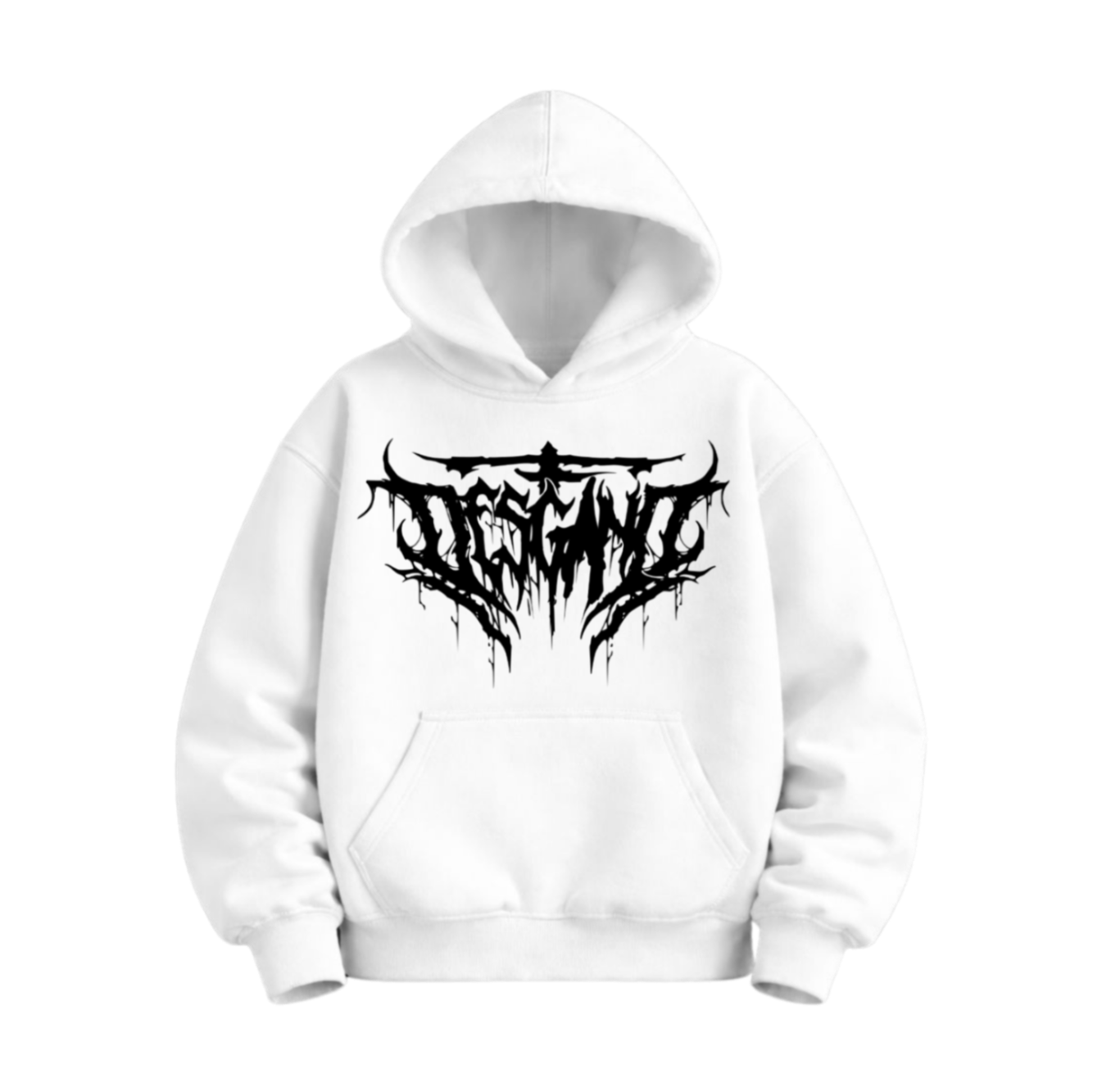 HOODIE LETTERING WHITE